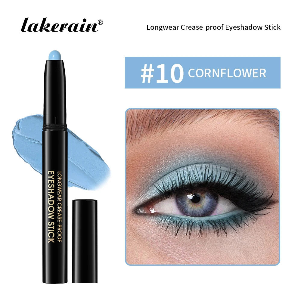 Long Lasting Waterproof Eyeshadow Pencil Set - Glitter, Shimmer & Matte