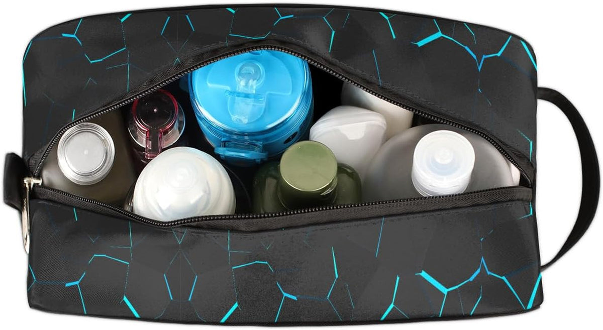Kids Travel Toiletry Bag - Waterproof Hanging Cosmetic Organizer for Boys
