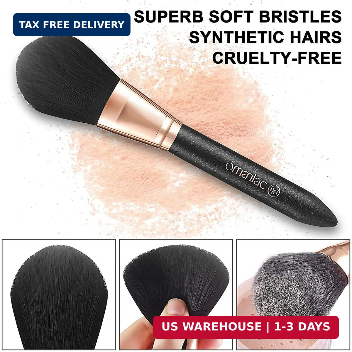 Professional Makeup Brush Set with 12 Pearlescent Handles and Travel Case