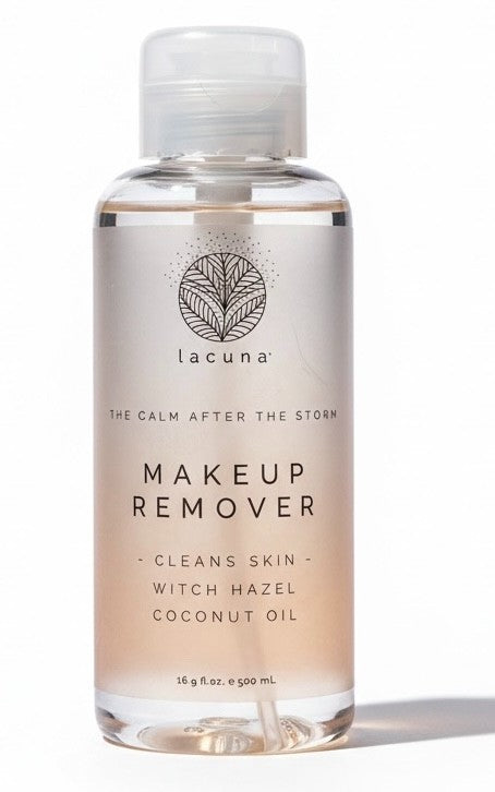 Makeup Remover with Witch Hazel & Coconut Oil - Gentle Skin Cleanser 16.9 fl oz