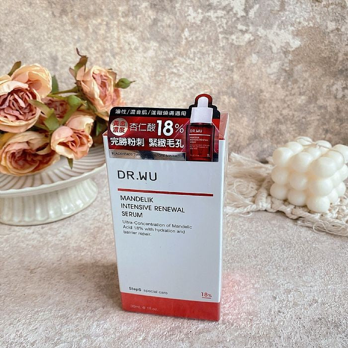 Mandelic Acid Face Serum 18% for Brightening & Smoothing - 30ml