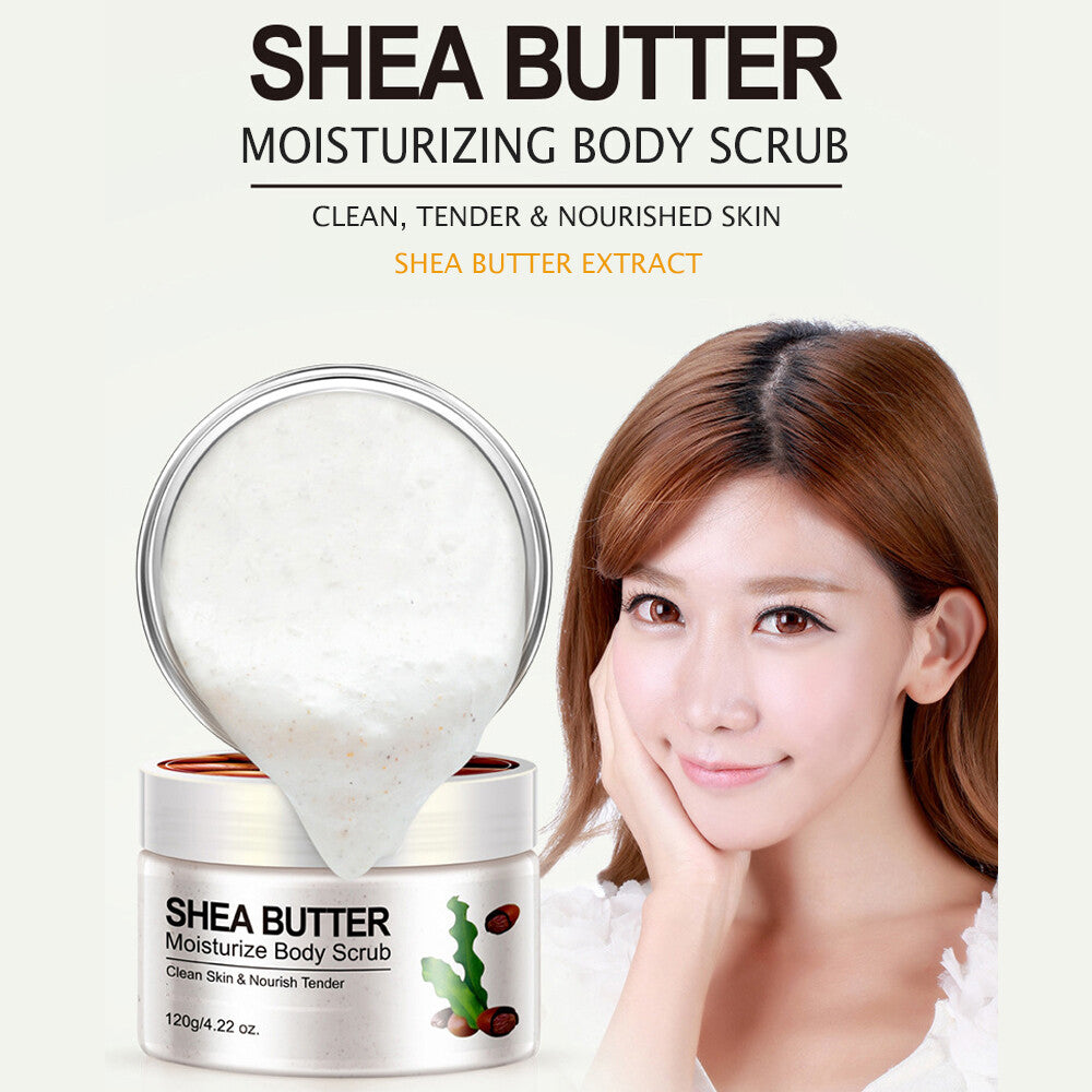 Moisturizing Body Scrub with Shea Butter, Almond & Cucumber - 120g