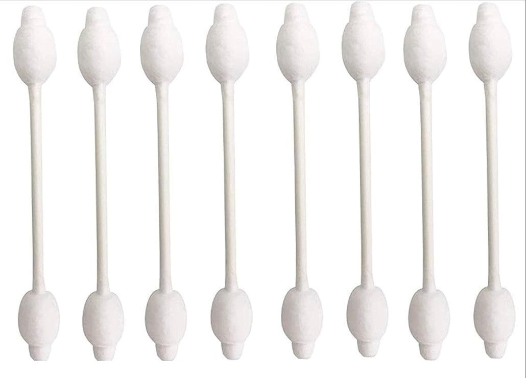 Baby Safe Ear Cleaning Cotton Swabs - 200 Large Tips for Newborns & Kids