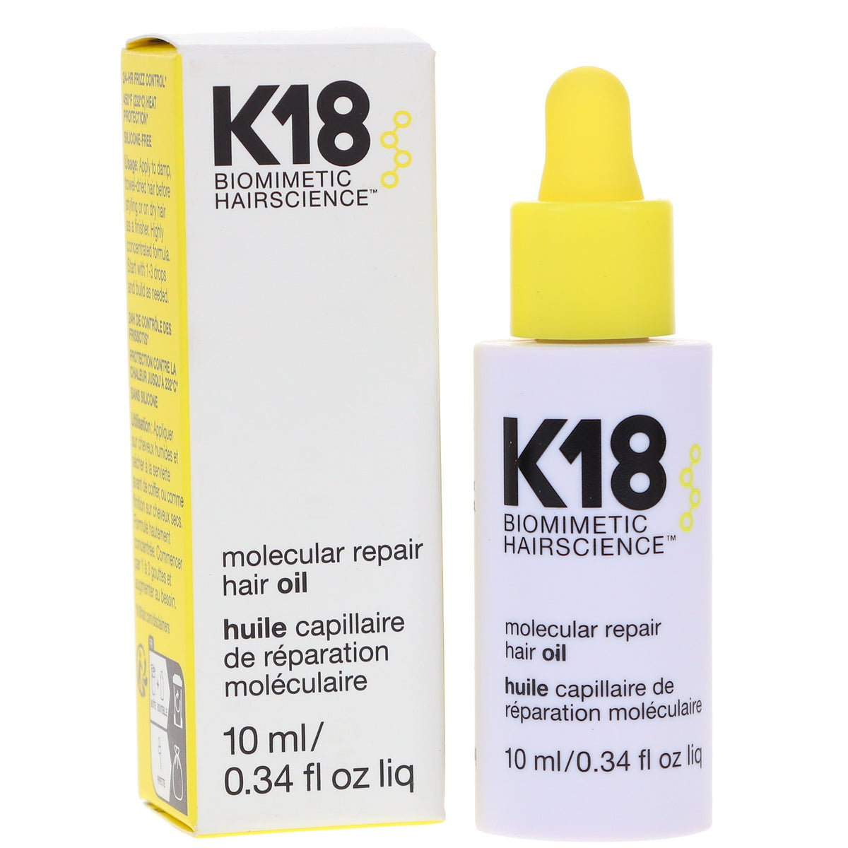 K18 Molecular Repair Hair Oil - 0.34 oz Weightless Hair Treatment