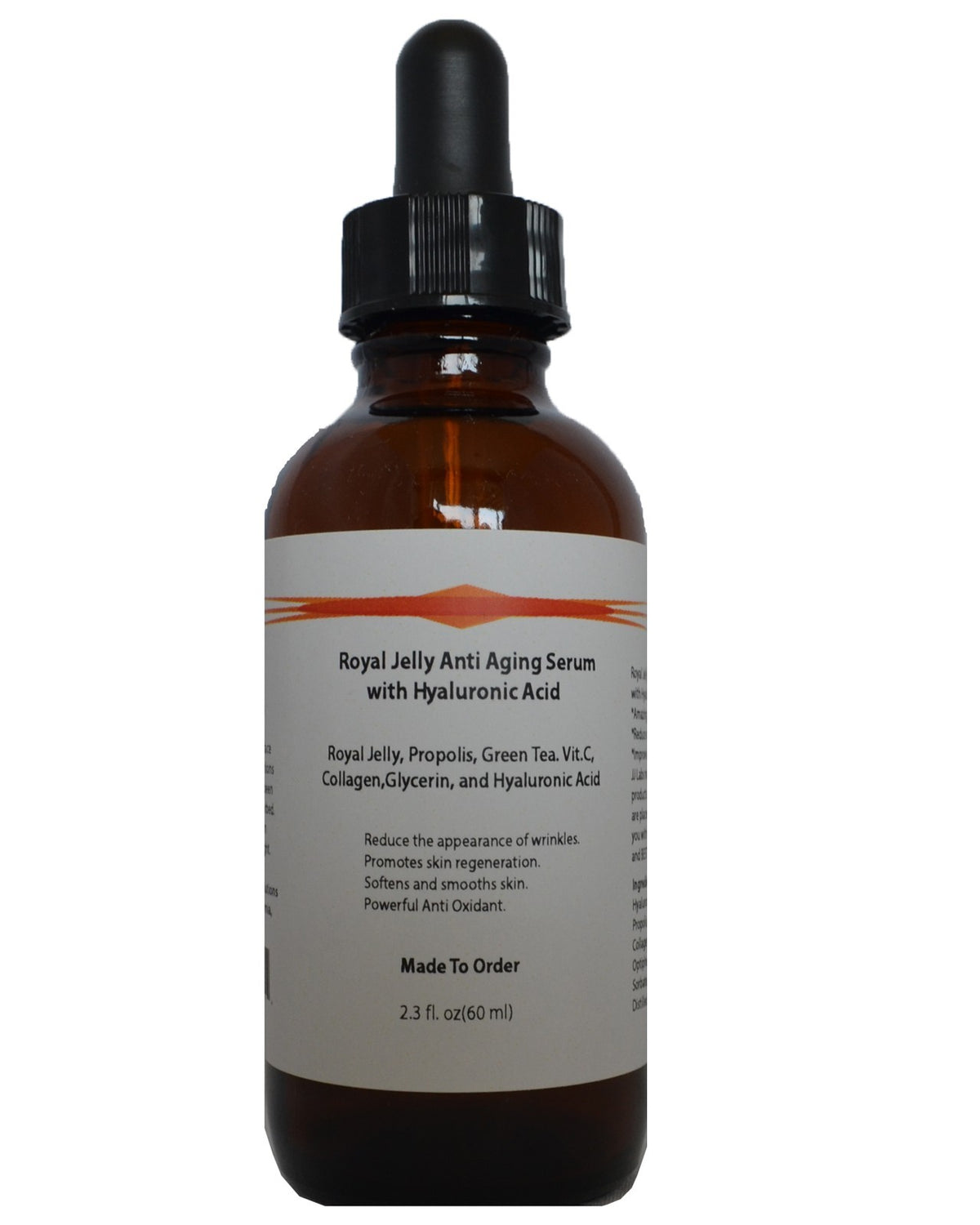 Royal Jelly Anti-Aging Serum with Propolis, Green Tea & Hyaluronic Acid — All Sizes & Dispensers