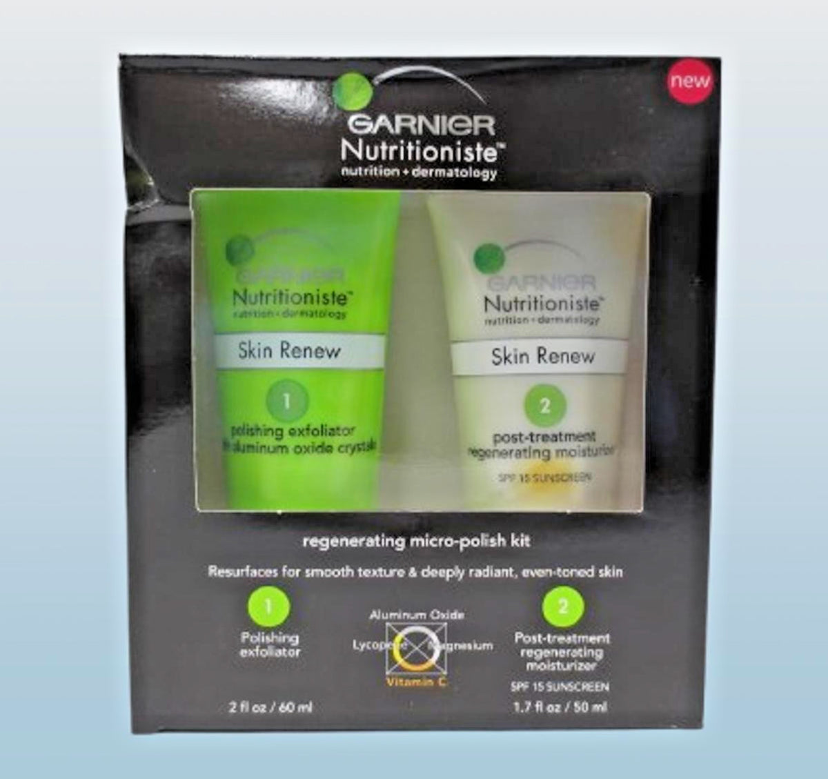 GARNIER NUTRITIONISTE REGENERATING MICRO-POLISH KIT BOXED SEE DETAILS