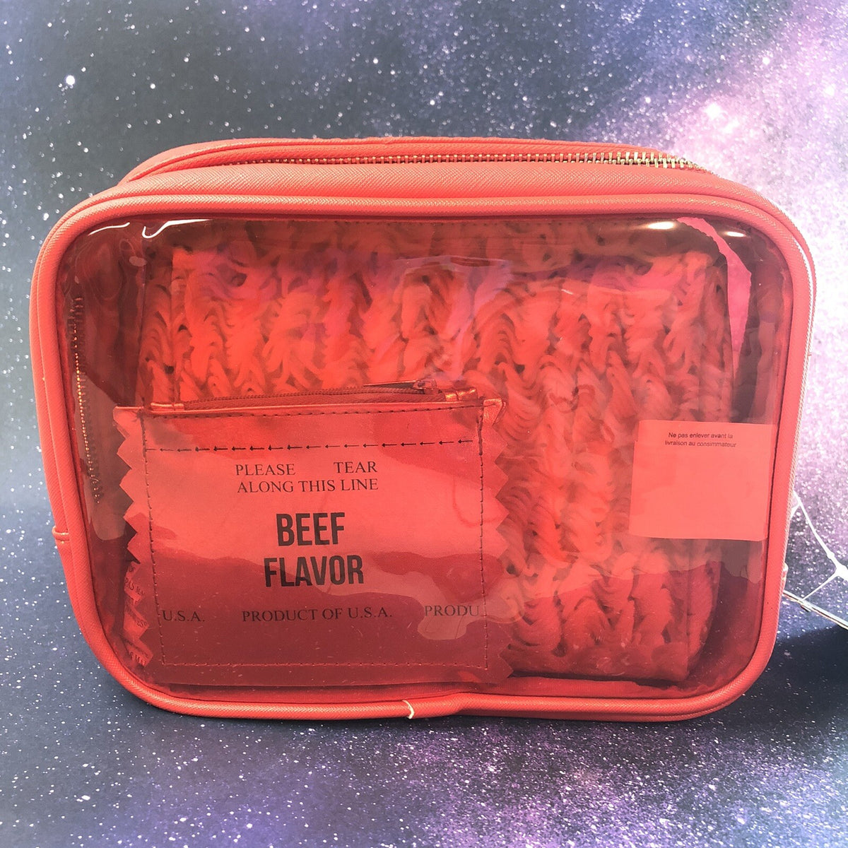Maruchan Beef Ramen Noodle Soup Makeup Bag Set – 3 Sizes, Cosmetic Organizer