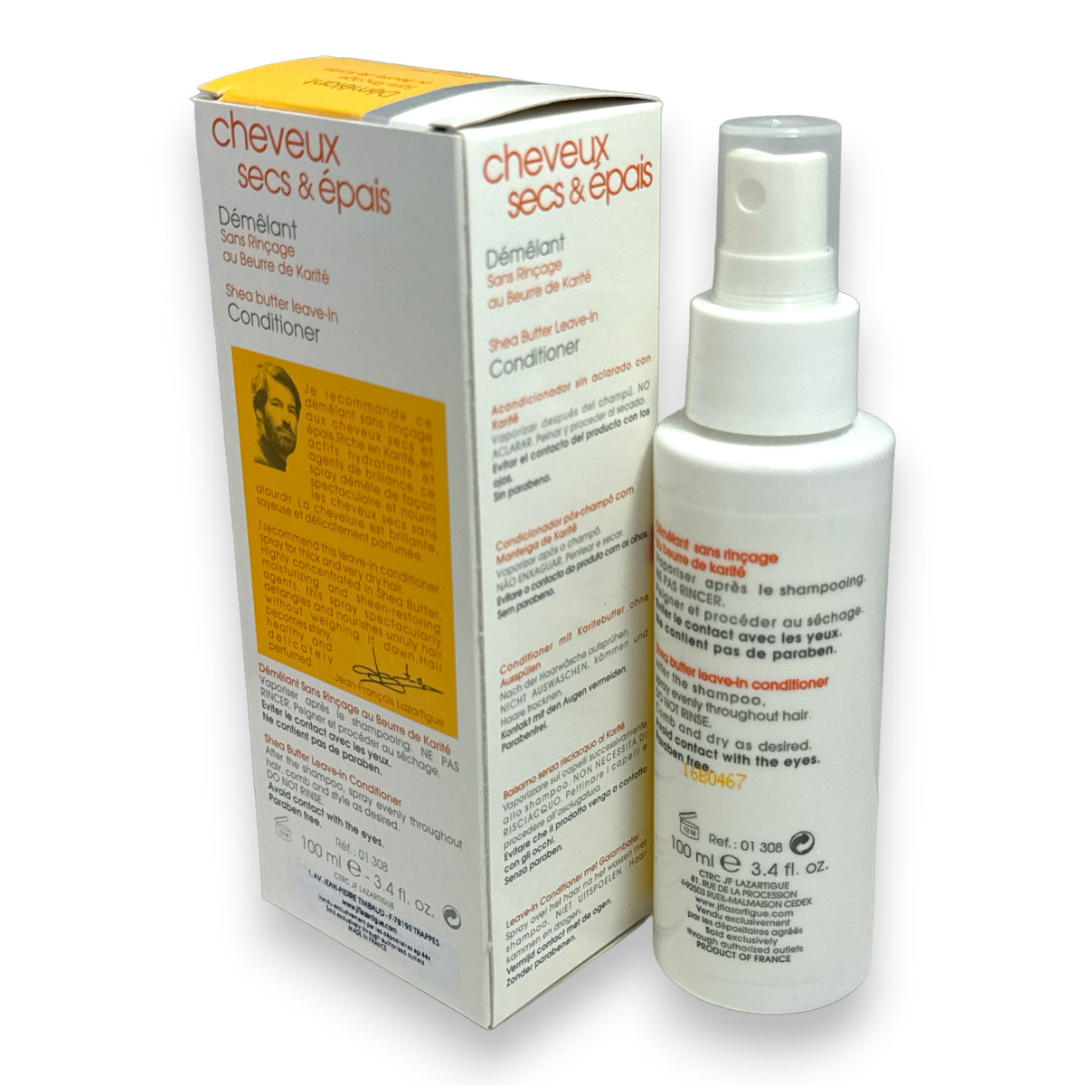 J.F. Lazartigue Shea Butter Leave-In Conditioner for Dry & Thick Hair 100ml
