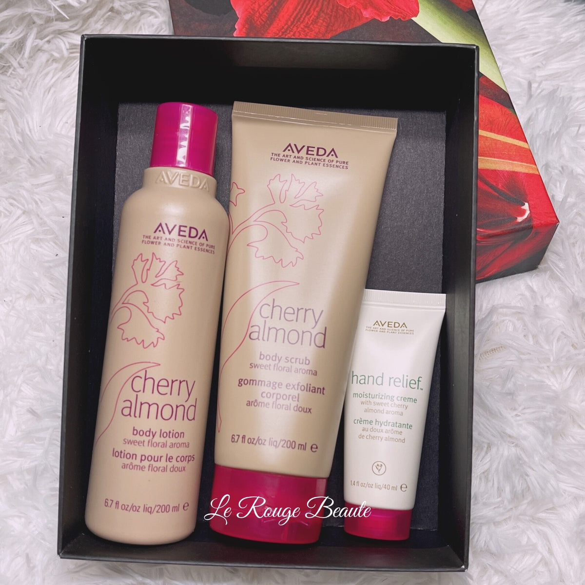 Aveda Cherry Almond Body Scrub & Lotion Set - Hand Cream & Moisturizer