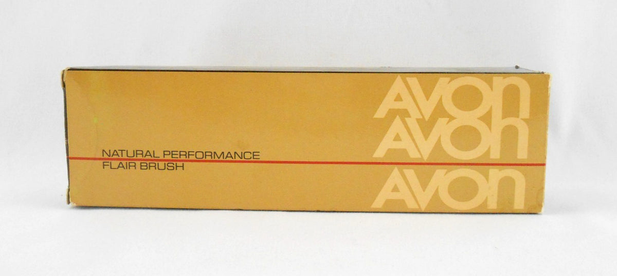 Vintage 1986 Avon Natural Performance Flair Oval Hair Brush Brown