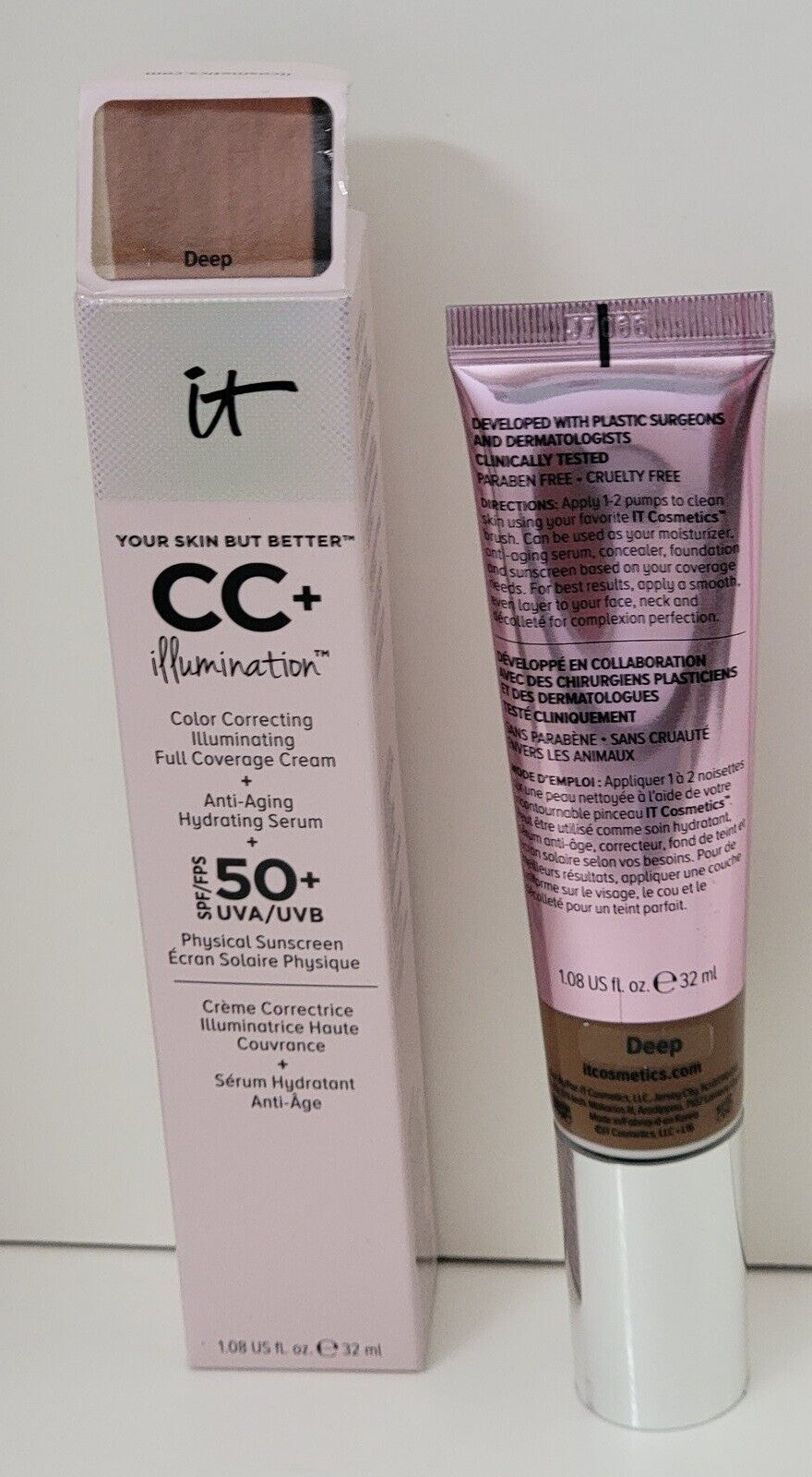 CC Illumination Color Correcting Cream Deep Hydrating SPF 50 1.08 fl oz