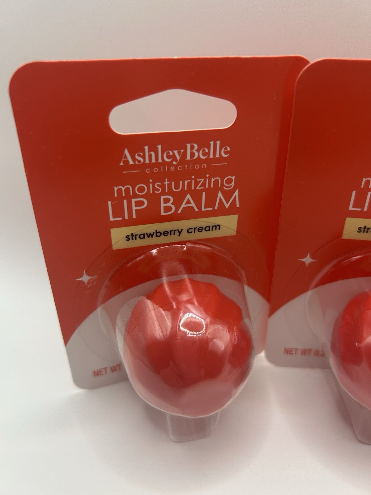 Lip Balm Set - Moisturizing Strawberry Cream Lip Care 3-Pack