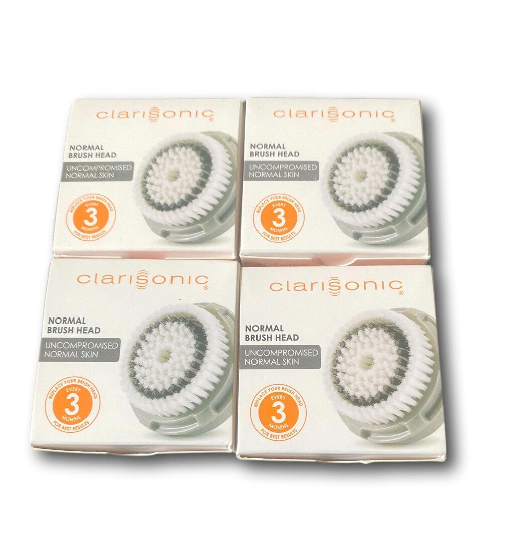 4 Pack Replacement Normal Brush Heads for Clarisonic Facial Cleansing Systems
