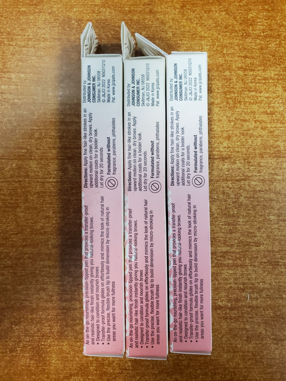 3 Pack Eyebrow Tint Serum Pen - Natural Taupe, Nourishing & Transfer-Proof