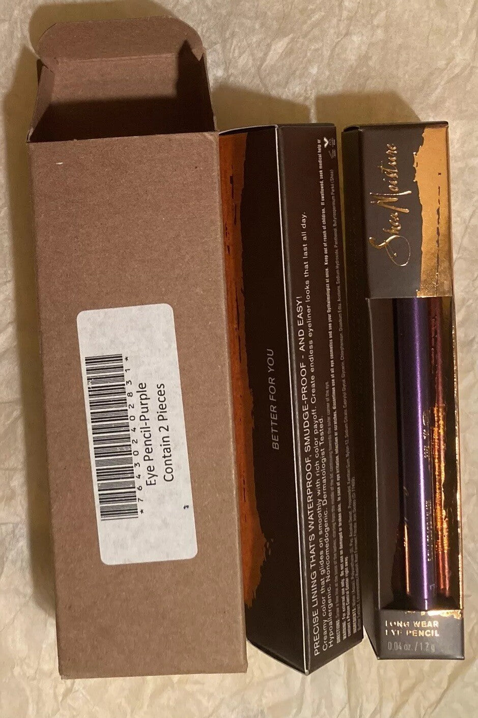 Long Wear Purple Eyeliner Pencil Set - 2 Pack, 0.04oz Each