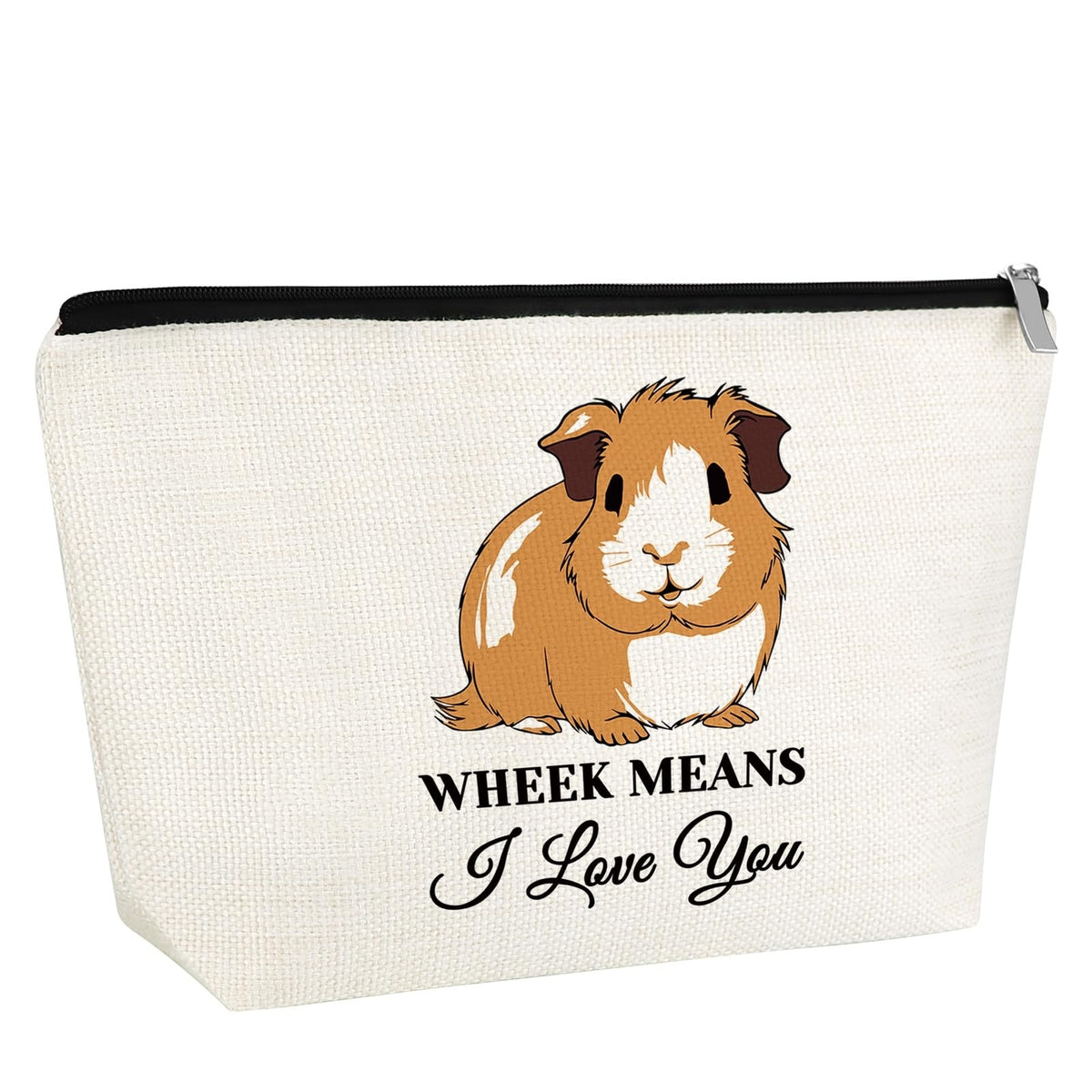 Guinea Pig Gift Makeup Bag - Animal Lover Cosmetic Travel Organizer