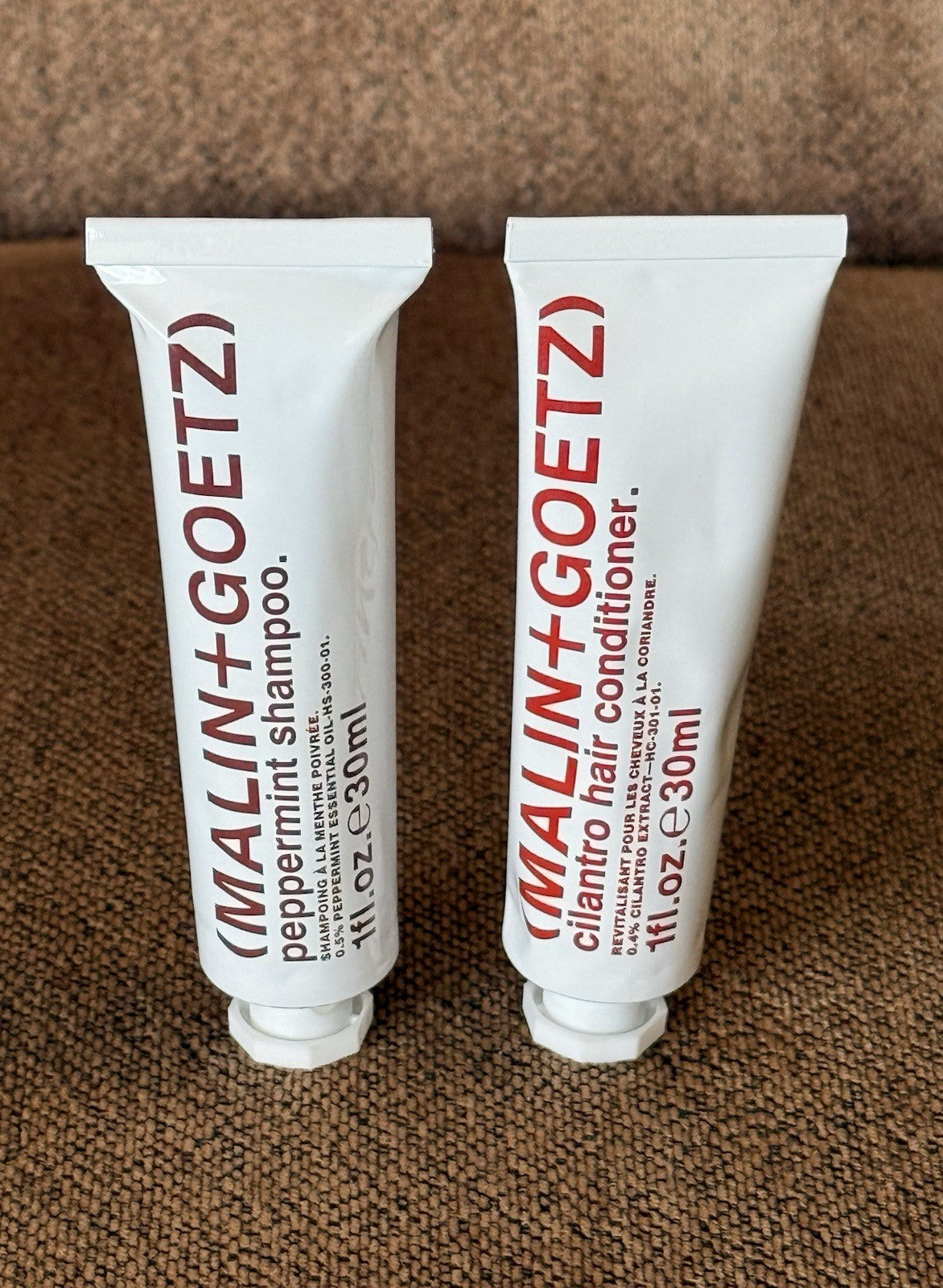Peppermint Shampoo & Cilantro Hair Conditioner Set - 1 fl. oz. Each