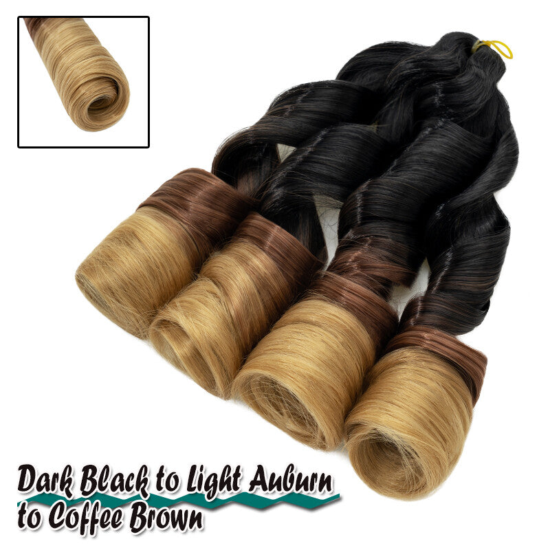 French Curl Braiding Hair Extensions - Pre-Stretched Synthetic 24 Inch
