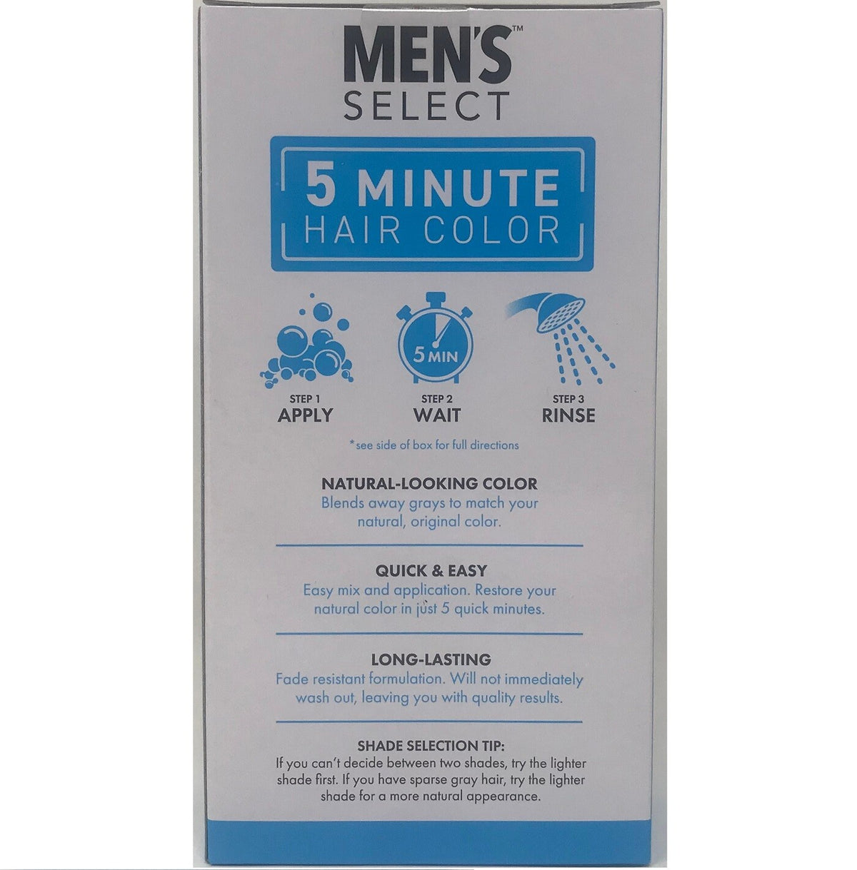 Men's Hair Color Dye Gel - 5 Minute Application - 3 Pack