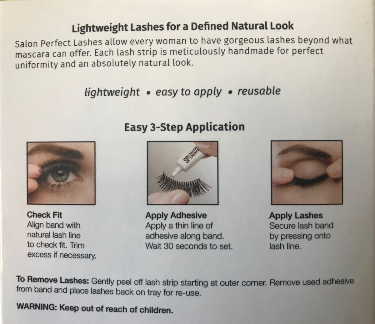Eyelash False Eyelashes Natural Look Multi Pack 5 Pairs Black