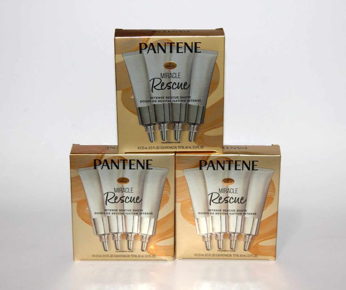 Pantene Pro-V Miracle Rescue Shots Hair Treatment - Intensive Repair, 3 Pack