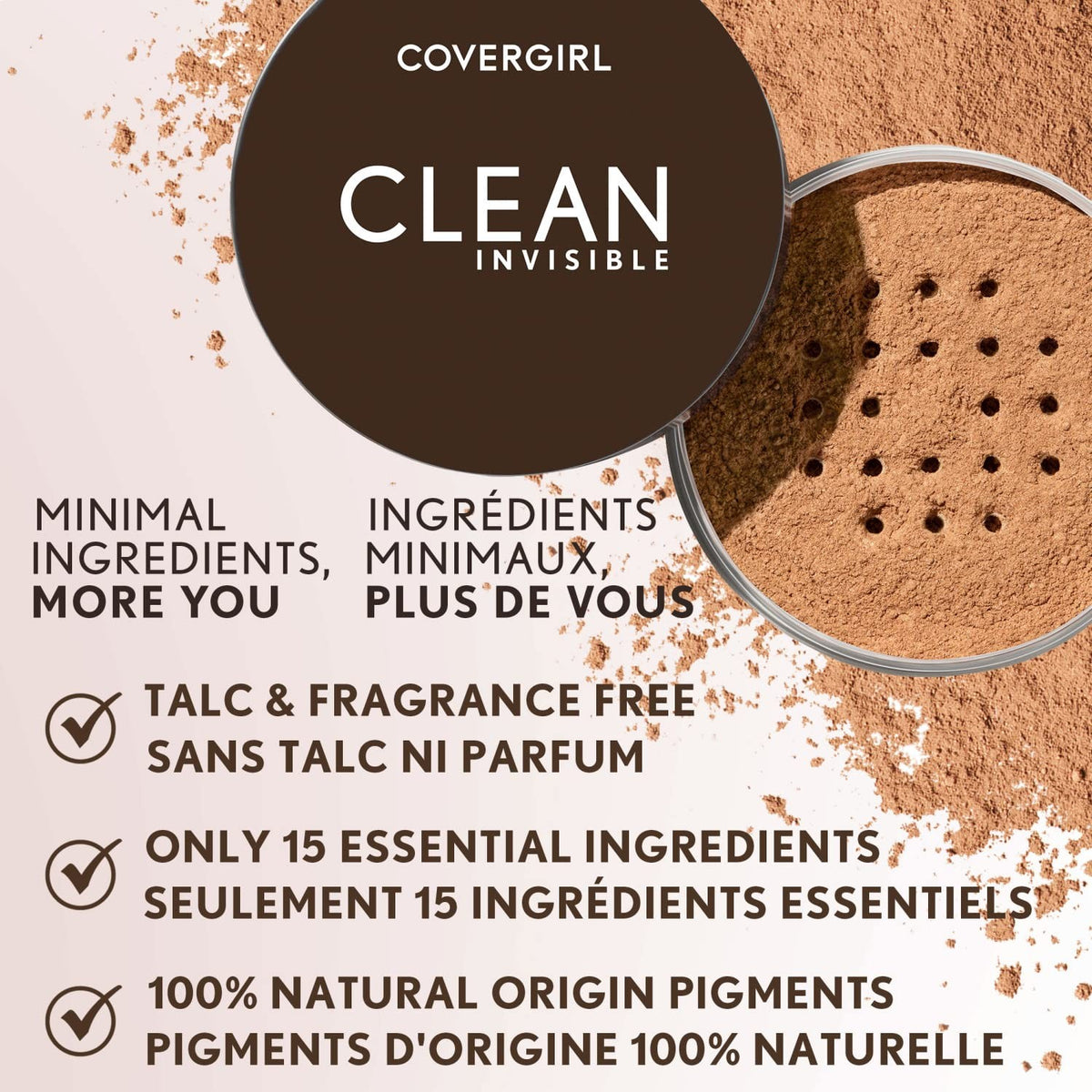 Translucent Loose Face Powder - Natural Finish, Vegan & Fragrance-Free