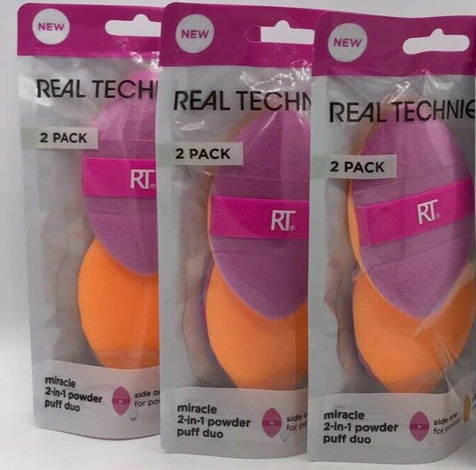 2-in-1 Makeup Puff Duo - Miracle Blending Sponges for Cosmetics