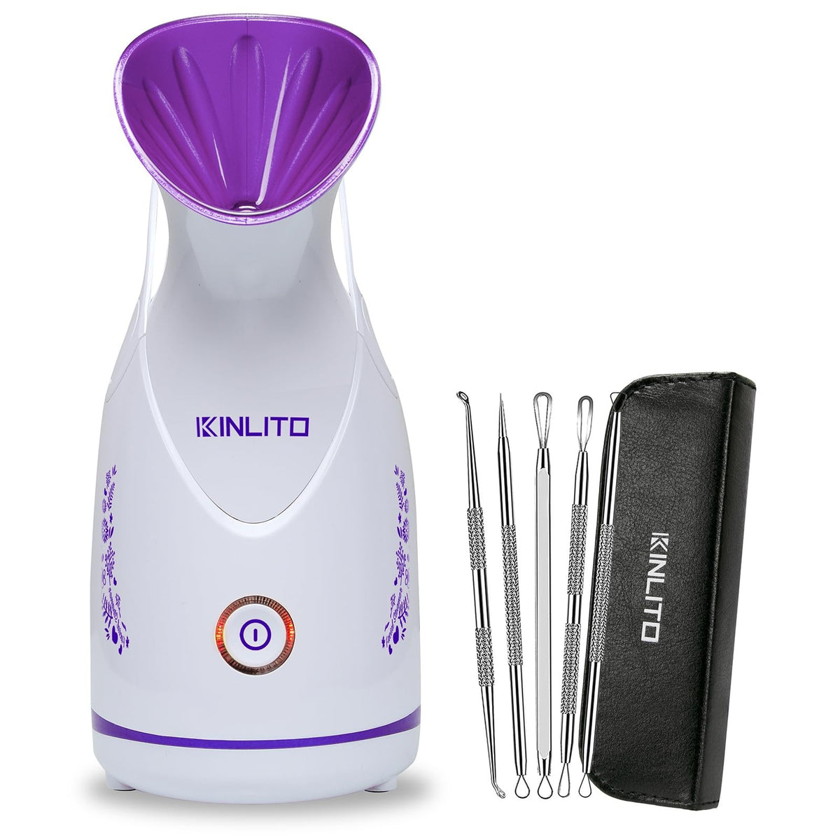 Nano Ionic Facial Steamer with Purple Finish - Skin Hydration & Pore Purification