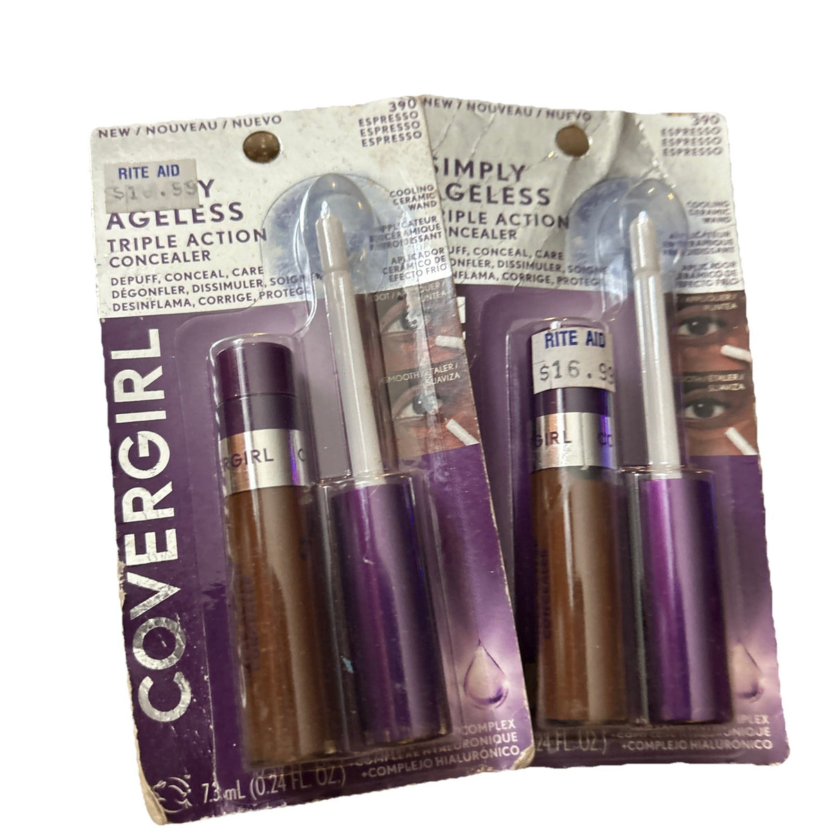 Covergirl Simply Ageless Triple Action Concealer 2-Pack - 390 Espresso