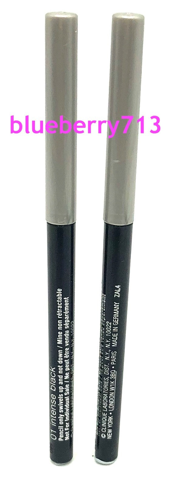 3 Pack Eye Liner Pencil - Intense Black, Waterproof, Travel Size