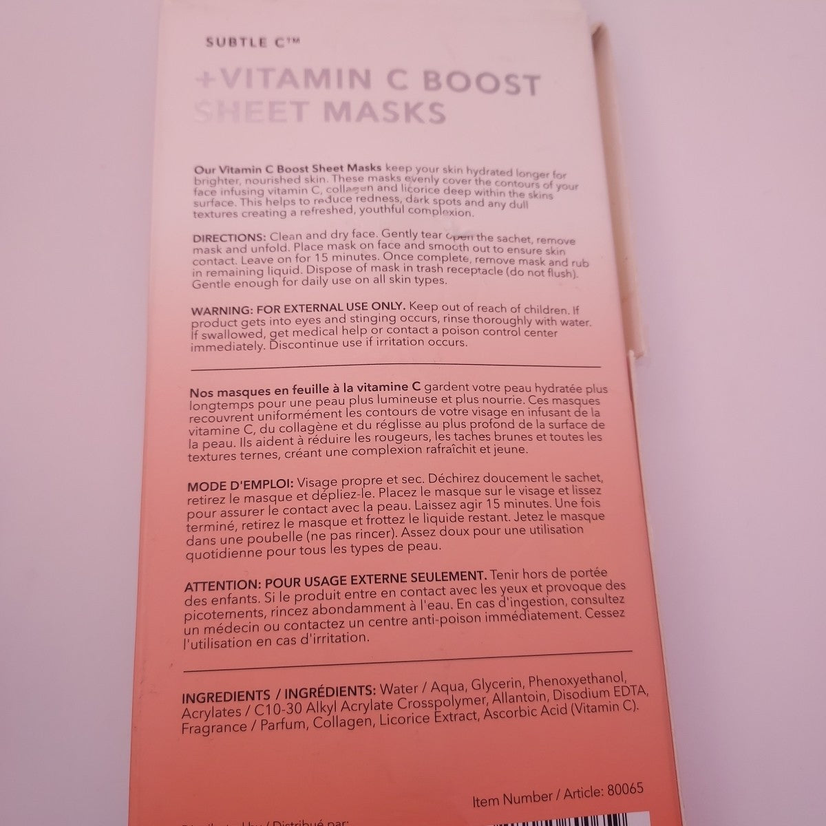 Vitamin C Boost Sheet Masks - 2-Pack