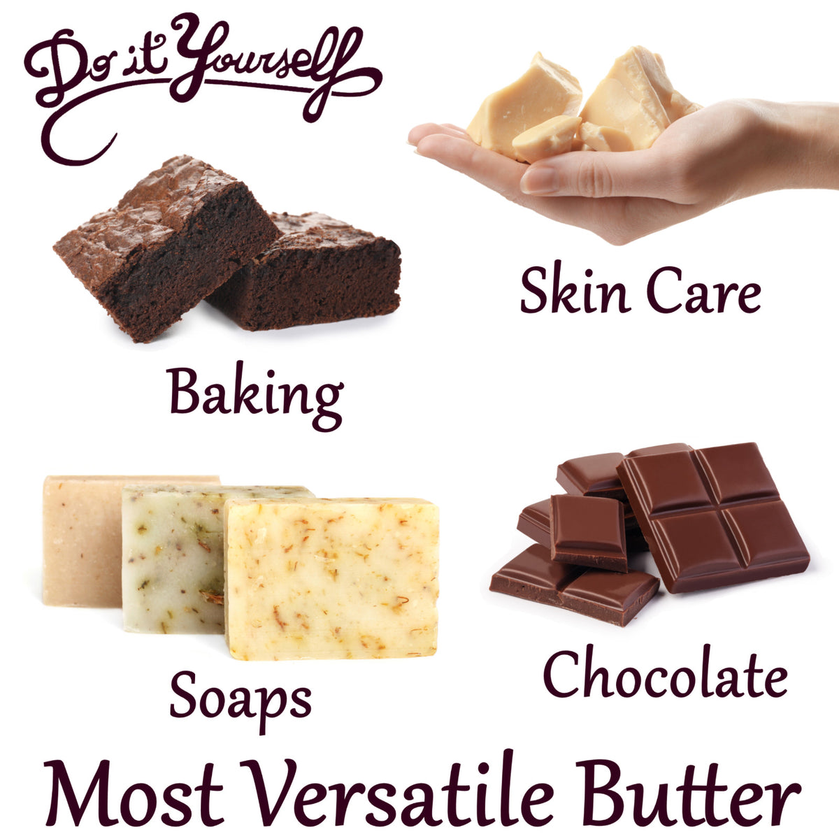 Raw Cocoa Butter 32 oz - Organic Unrefined Food Grade Cacao from Ecuador