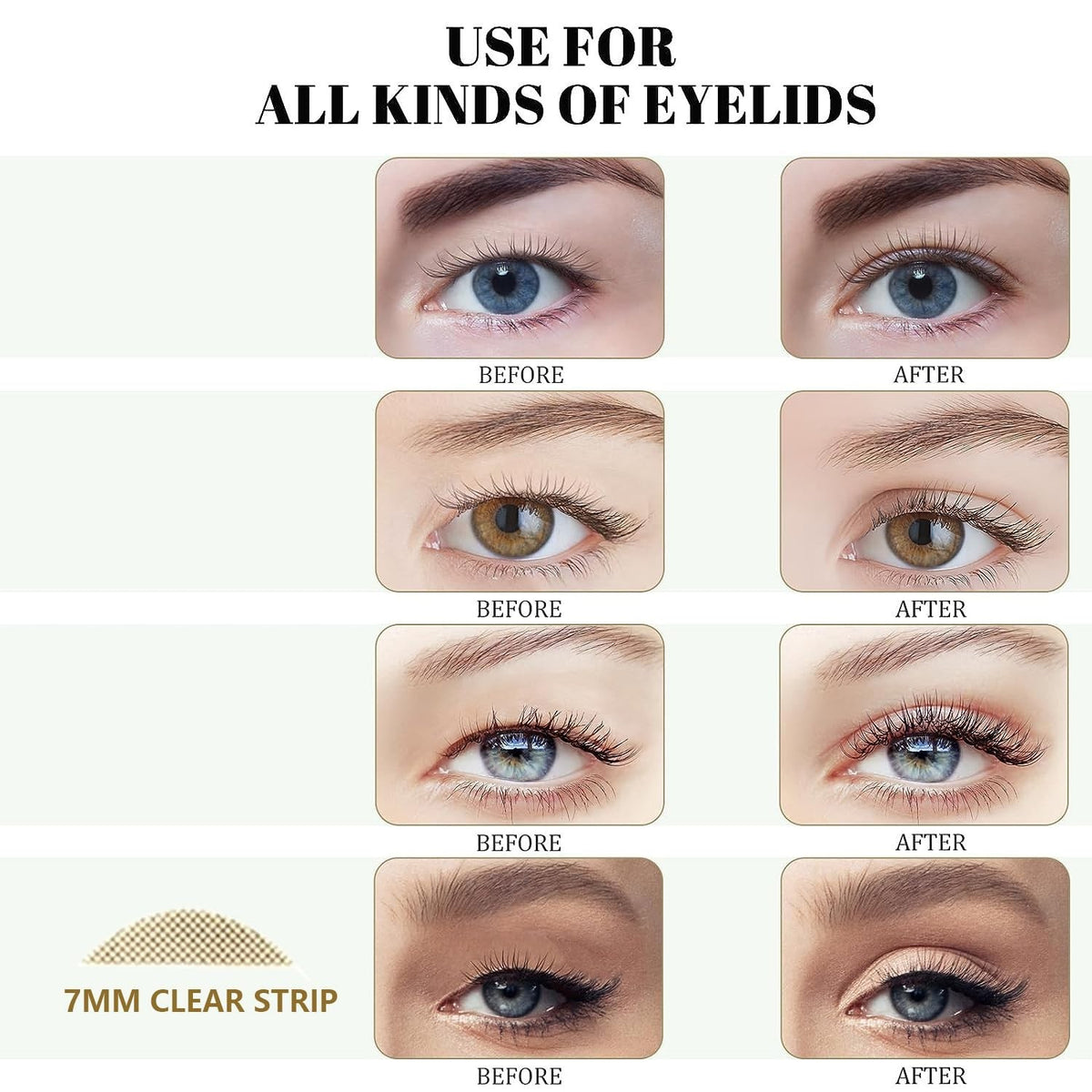 Invisible Eyelid Tape Stickers for Natural Double Eyelid Enhancement - 720PCS
