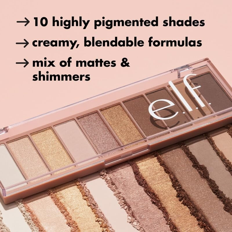 10-Color Nude Matte Eyeshadow Palette - Vegan Cruelty-Free Makeup