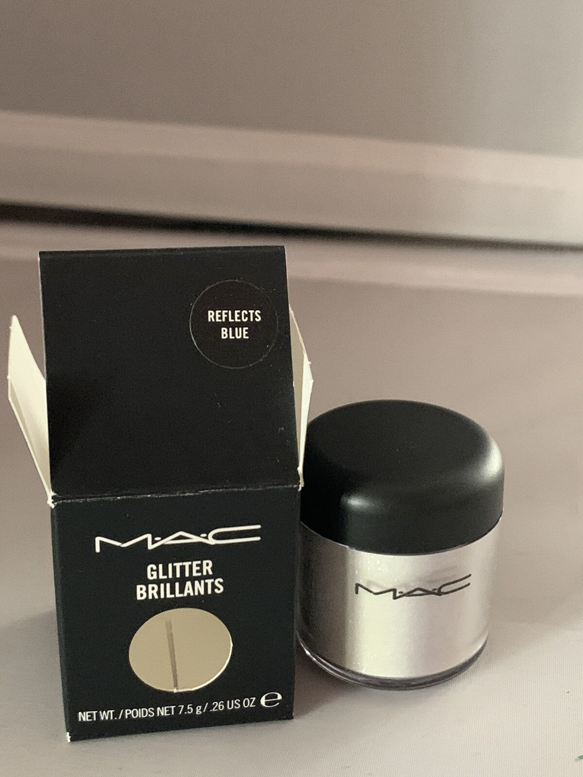 MAC Reflects Blue Glitter Eyeshadow 7.5g Full Size - Authentic & Rare