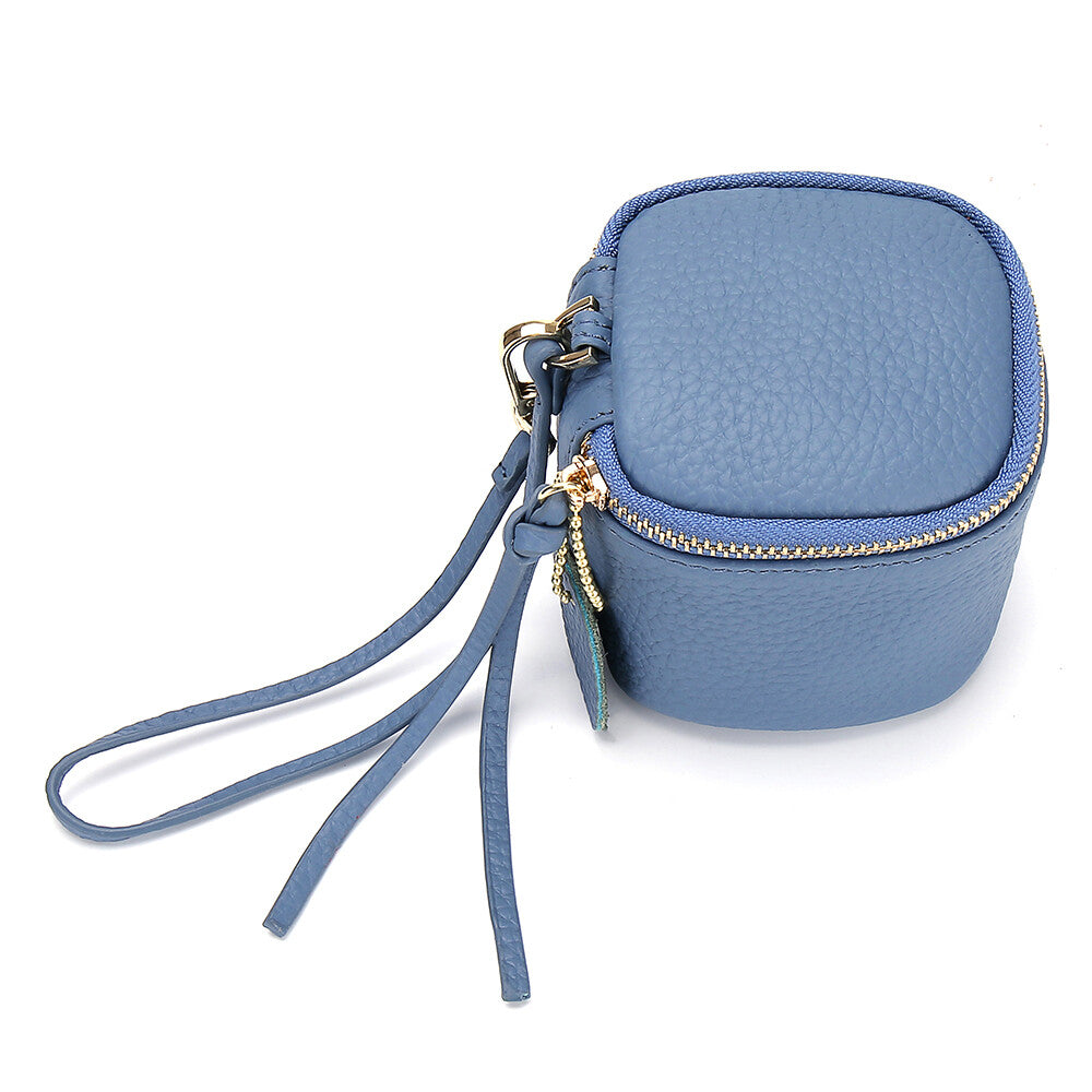 Women Makeup Bag Coin Purse Cosmetic Tote Mini Lipstick Holder Leather Wallet
