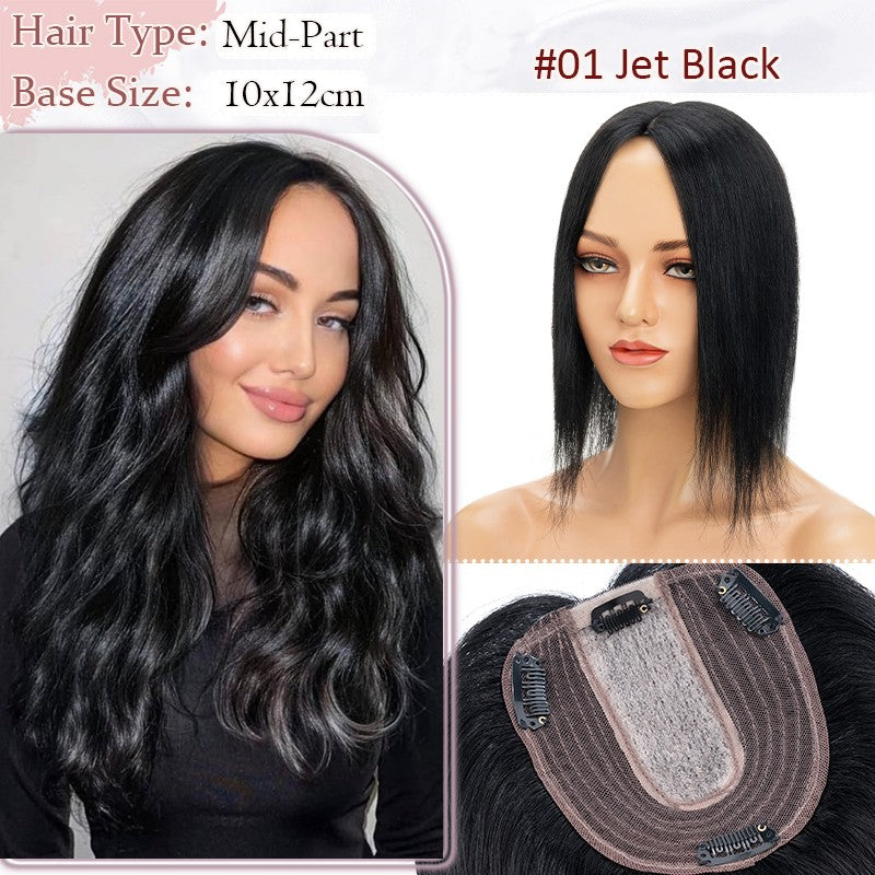 Women Clip-in Hairpiece for Hair Loss & Volume - 100% Remy Human Hair