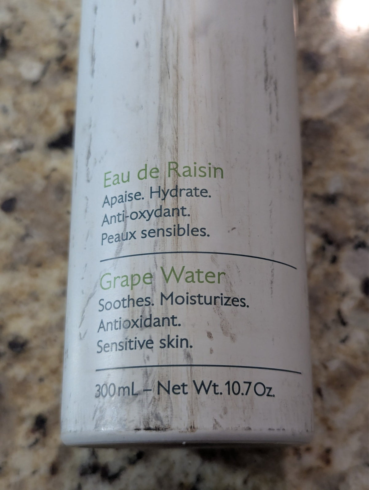 Grape Water Face Mist – Hydrating Antioxidant Spray 10.7oz