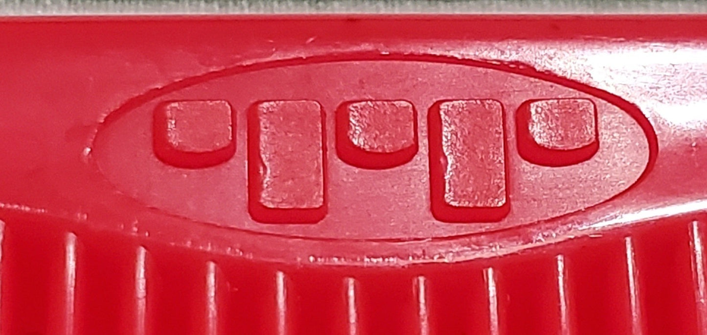 Vintage Tip Top Unbreakable 8-Inch Hair Comb Set - Red, 4 Pack