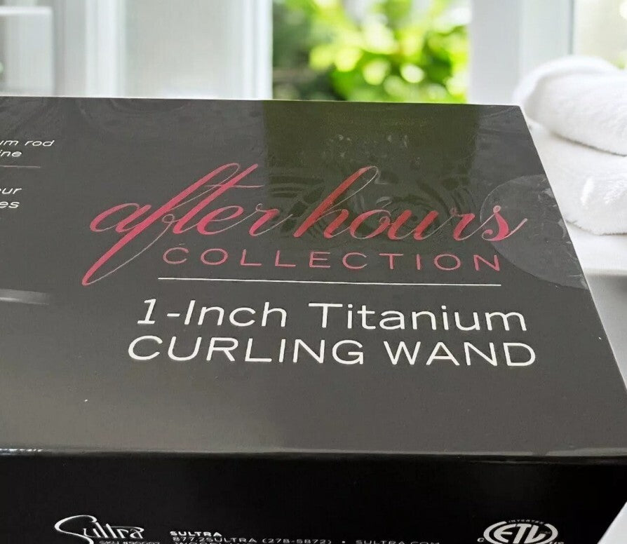 Titanium Clipless Curling Wand 1 Inch for Hair Styling - Sultra After Hours Collection