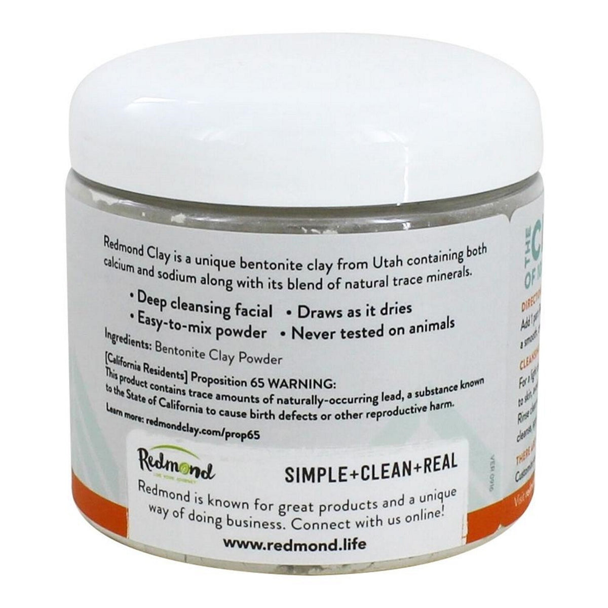 Bentonite Clay Facial Mask for Pore Shrinking & Detox - 10 Oz