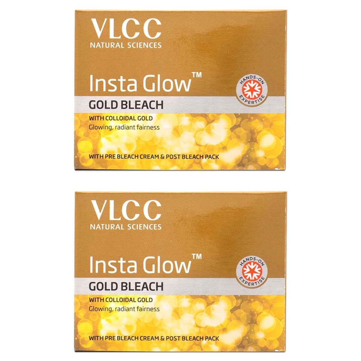 Hydrating Face Mask with Gold for Radiant Skin - 2 Pack, 30g Each