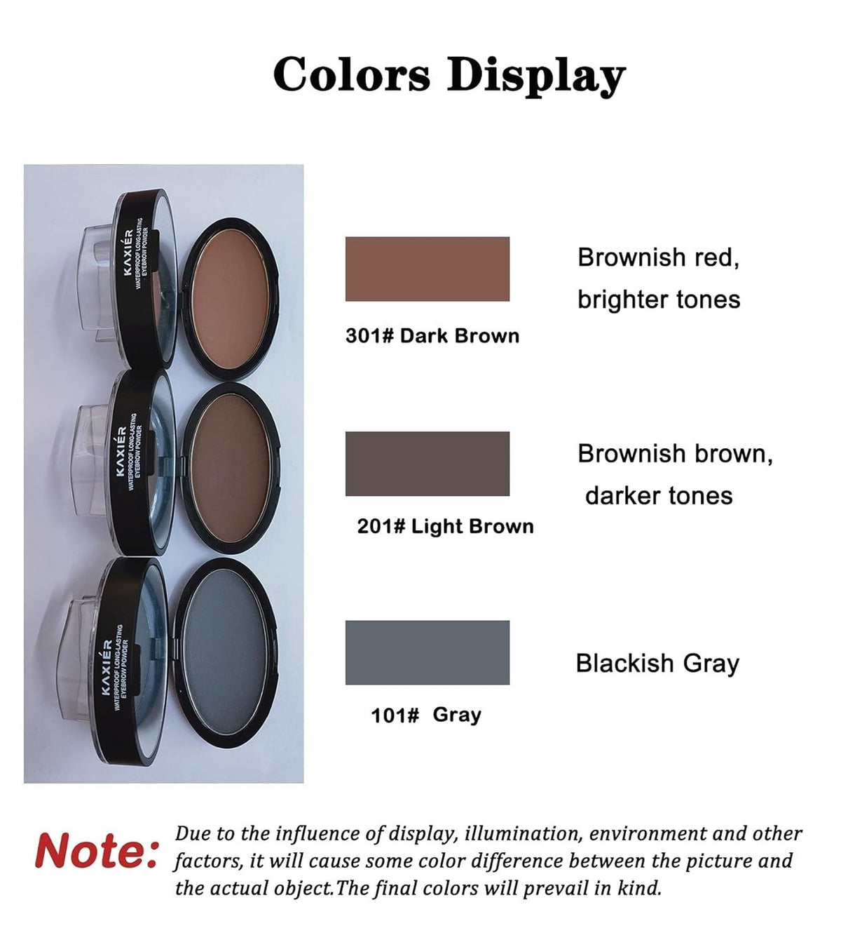 Dark Gray Eyebrow Stamp Kit for Natural, Flawless Makeup