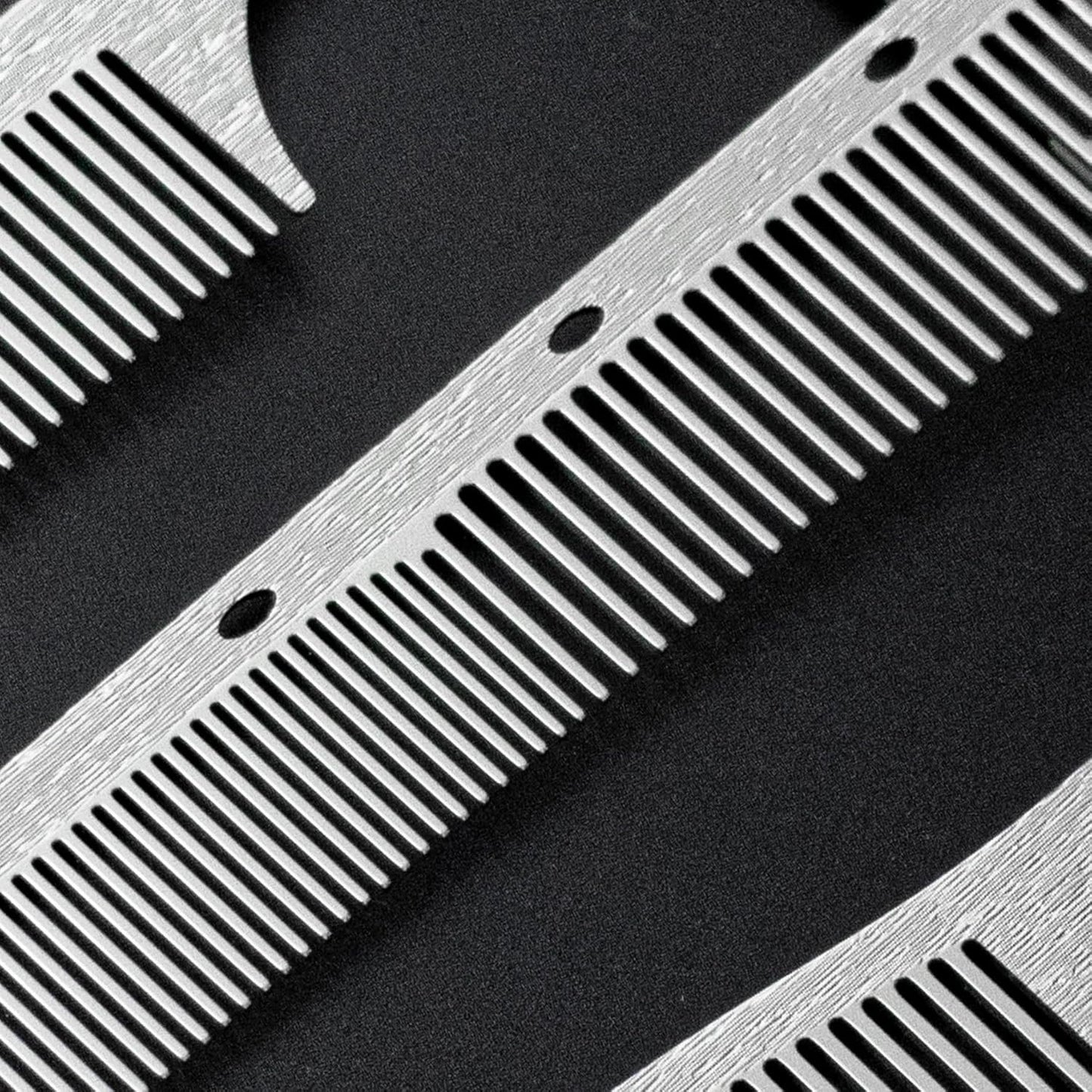 Professional Stainless Steel Fine Tooth Comb Set - Anti-Static, Heat Resistant, Durable Hair Combs for Men & Women