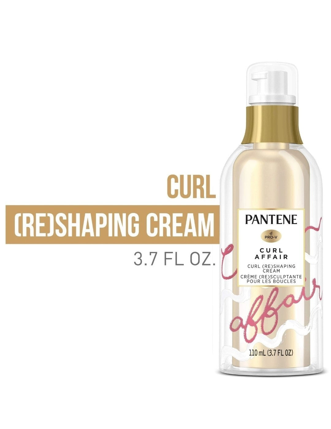 Pantene Curl Affair Curl Re-Shaping Cream 3.7oz Moisturizing Frizz Control