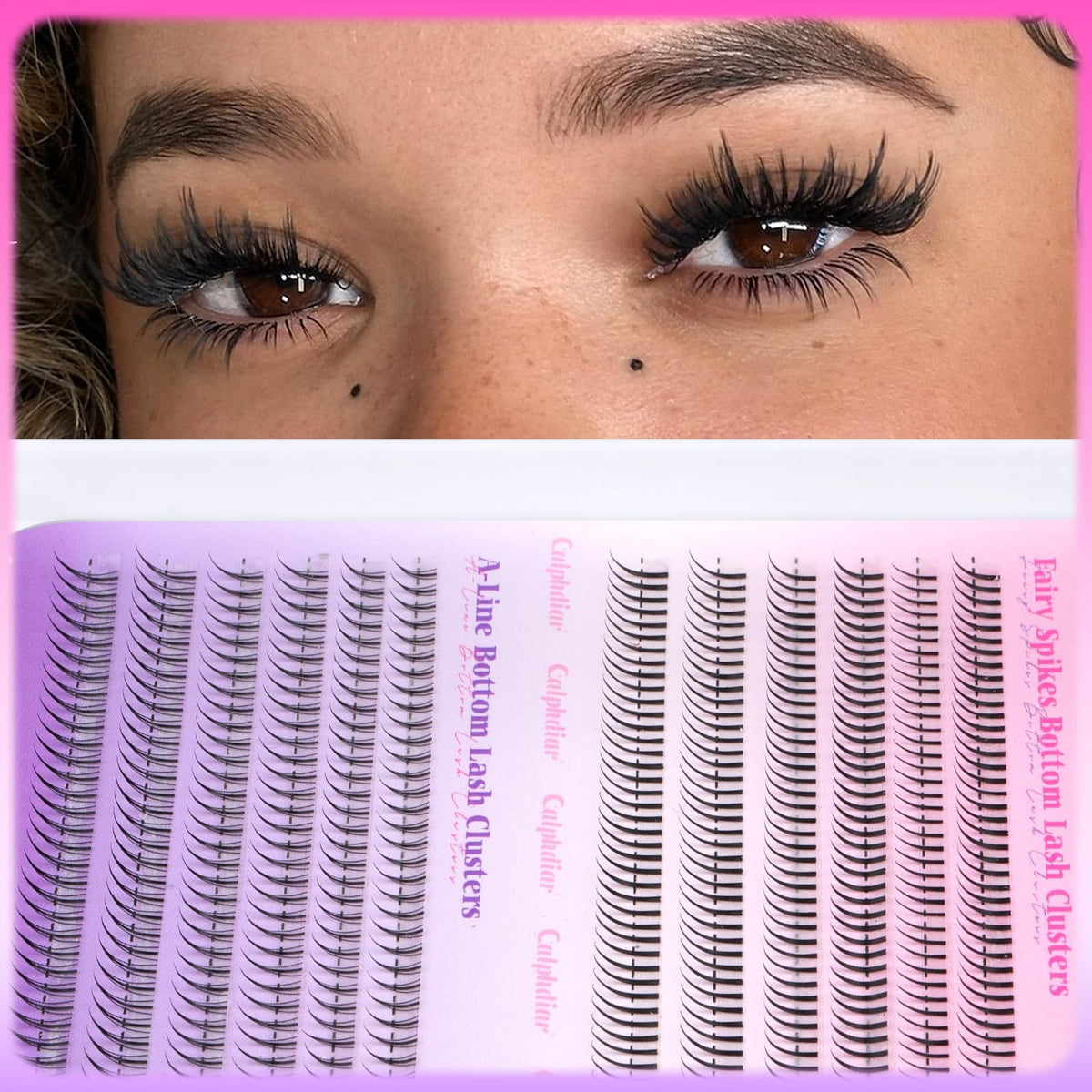 Bottom Lash Extension Clusters 552pcs Natural False Eyelashes for Lower Lids
