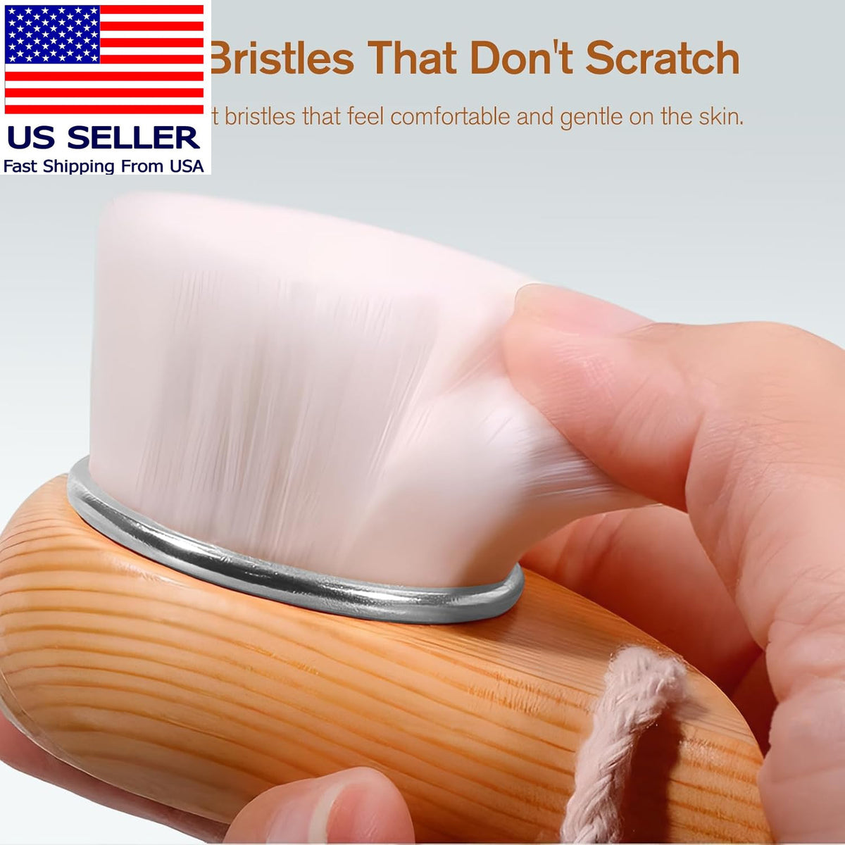 Soft Facial Cleansing Brush for Deep Pore Cleaning & Travel
