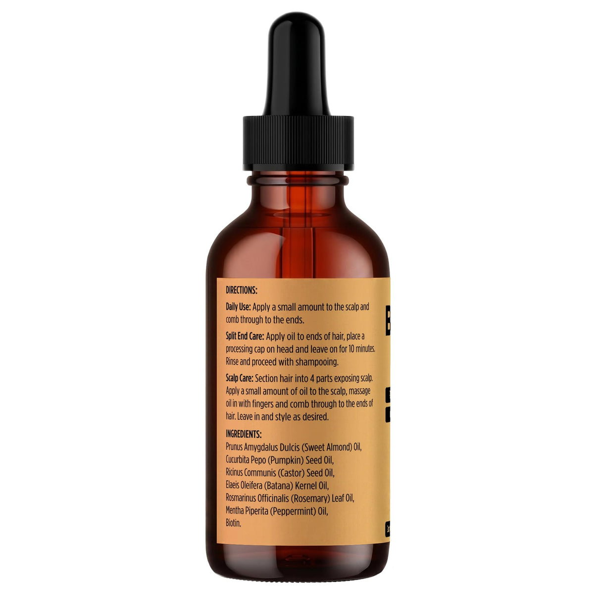 Natural Hair Oil with Batana, Rosemary & Pumpkin Seed - Nourishing 2oz