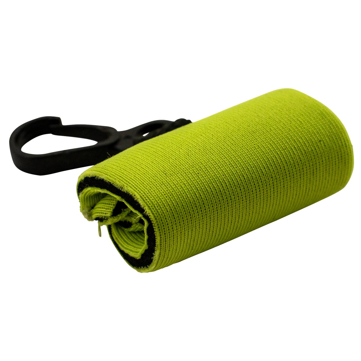 Green Lip Balm Holder Clip - Neoprene Lipstick Holster Keychain