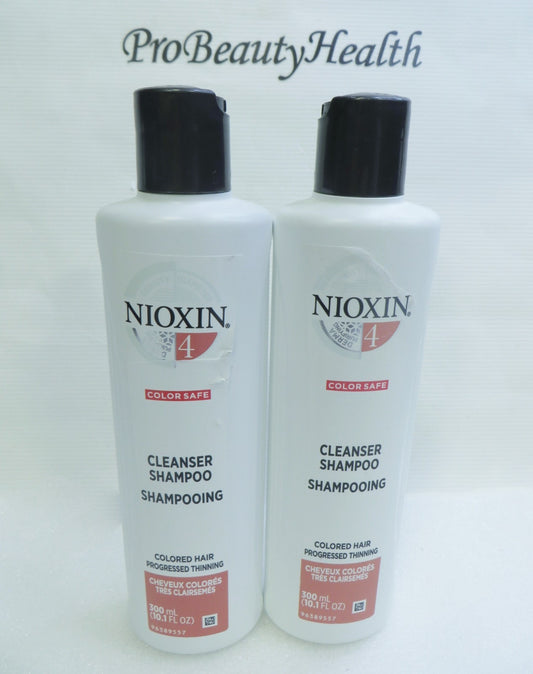 Nioxin #4 Shampoo for Fine Hair, 10.1 oz (2-Pack)